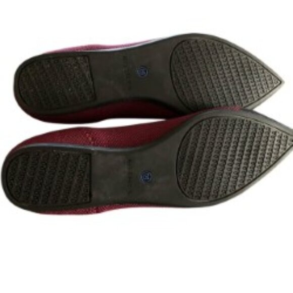 Rothy's Crimson Cap Toe Flats 8 - Picture 6 of 7